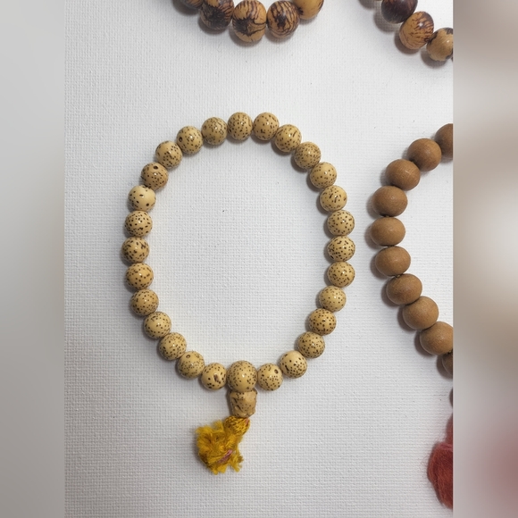 9 VINTAGE Pieces Set - Lotus, Bodhi, Mala and More - Picture 10 of 16